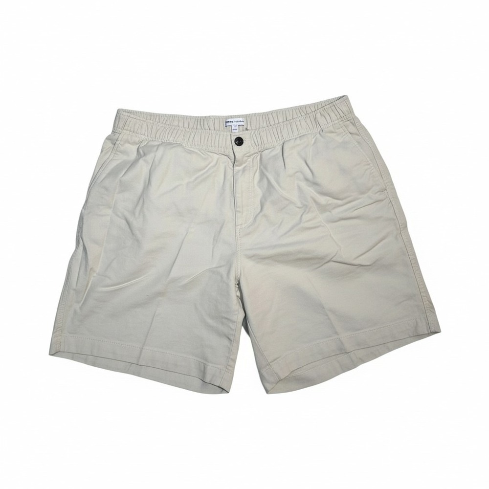 Peter Millar Crown Weekend Shorts Mens XL Beige Elastic Waist 2-Way Stretch
